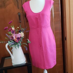 Ann Taylor dress, hot pink, sz 8 Petite